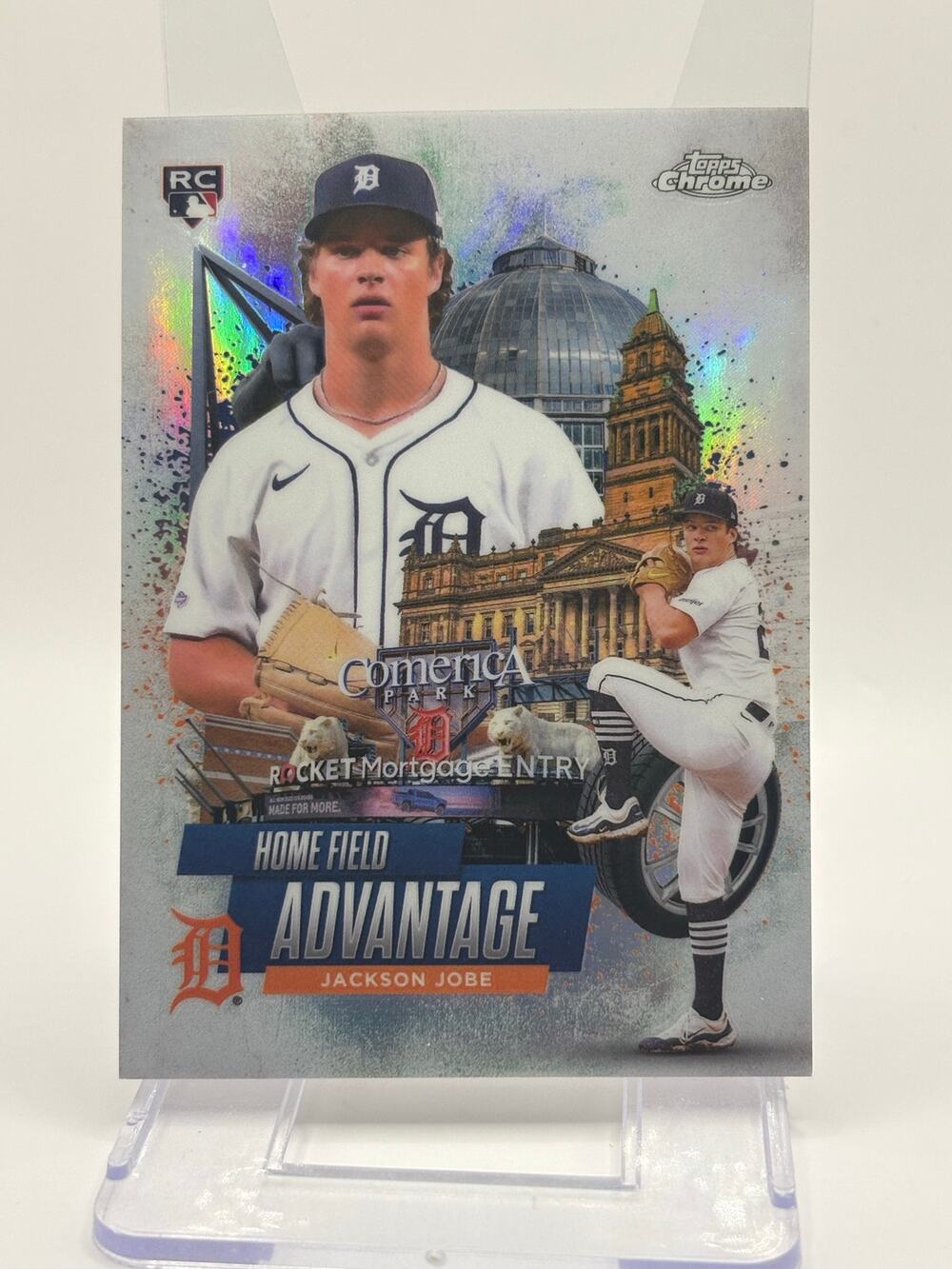 2025 Topps Chrome Jackson Jobe Rookie Home Field Advantage Refractor SSP Tigers